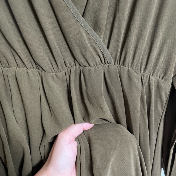 Naked wardrobe olive long sleeve dress 🫒 🍸 - Picture 6 of 7